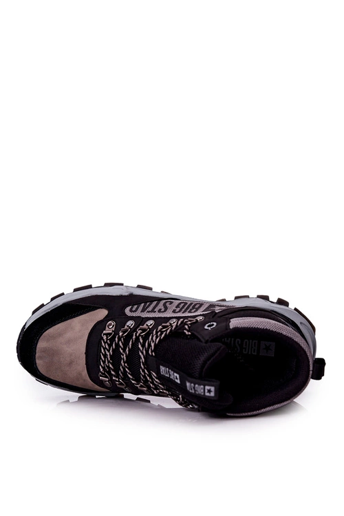 Buty Trekkingowe Męskie Big Star II174203 Czarno-Szare