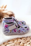 Buty Papcie Befado Na Rzep 190P093 Szaro-Niebieskie