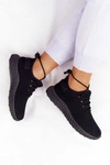 Damskie Sportowe Buty Slip-on Czarne Run Away