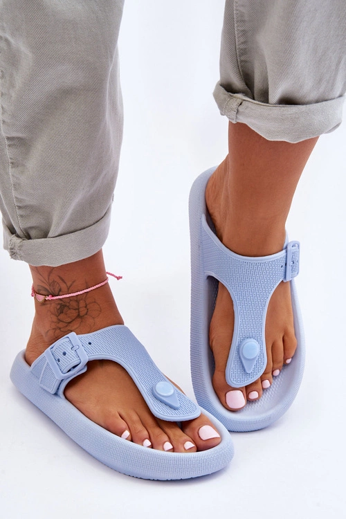 Damskie Piankowe Japonki Niebieskie Apolla