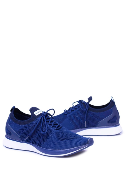 Męskie Granatowe Obuwie Sportowe Marschall