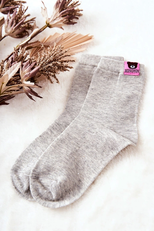 Dziecięce Skarpetki Z Misiem Szare