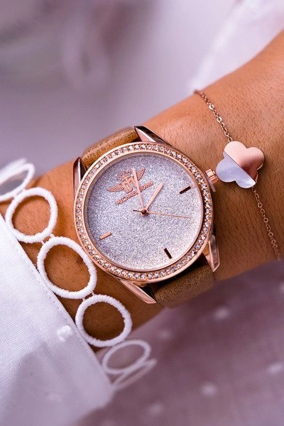 Damski Zegarek Michael John Beżowy Lunaya