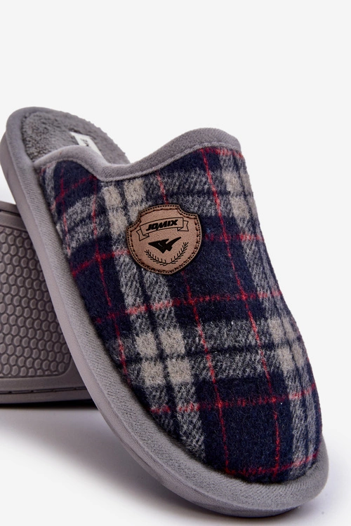 Męskie Wsuwane Kapcie Szare Kallile