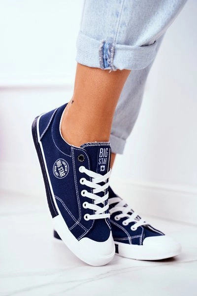 Damskie Trampki Big Star Granatowe FF274229