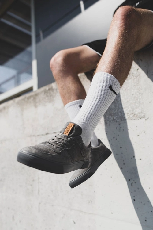 Trampki Męskie Big Star Zamszowe Szare EE174365