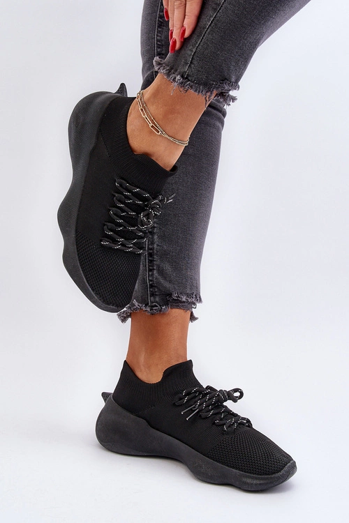 Wsuwane Buty Sportowe Damskie Czarne Juhitha