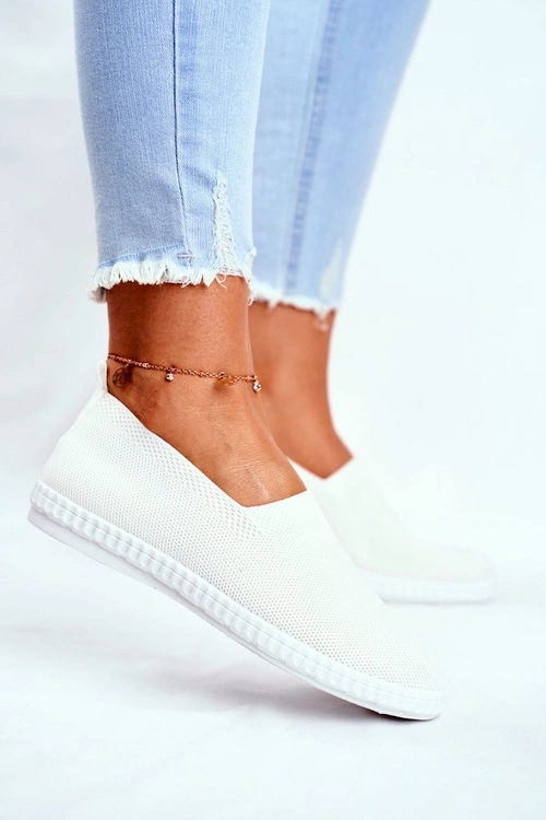 Damskie Trampki Wsuwane Tenisówki Białe Grigio