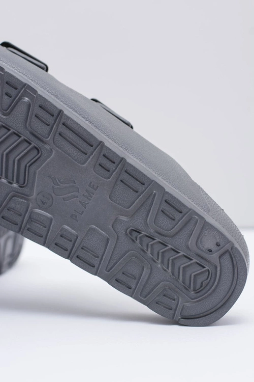 Męskie Szare Ogrodowe Lekkie Klapki