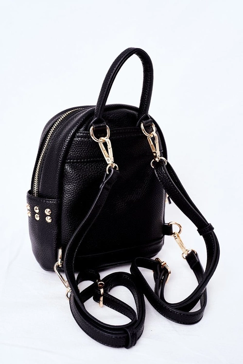 Damski Skórzany Plecak NOBO K4110 Czarny