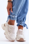 Damskie Buty Sportowe Sneakersy Beżowe Feluci