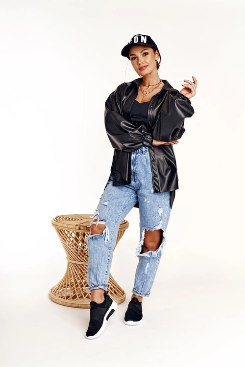 Damskie Sportowe Buty Slip-on Memory Foam System Big Star FF274890 Czarne