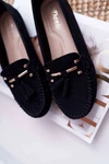 Mokasyny Damskie Wygodne Czarne Sellar