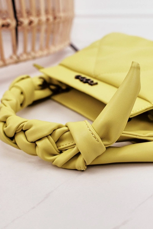 Mała Pikowana Torebka Na Łańcuszku NOBO NBAG-K1330 Żółta