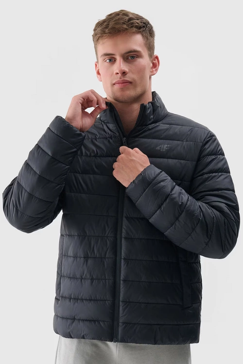 Kurtka Puchowa Męska Z Syntetycznym Wypełnieniem 4F 4FWAW24TDJAM483-20S Czarna