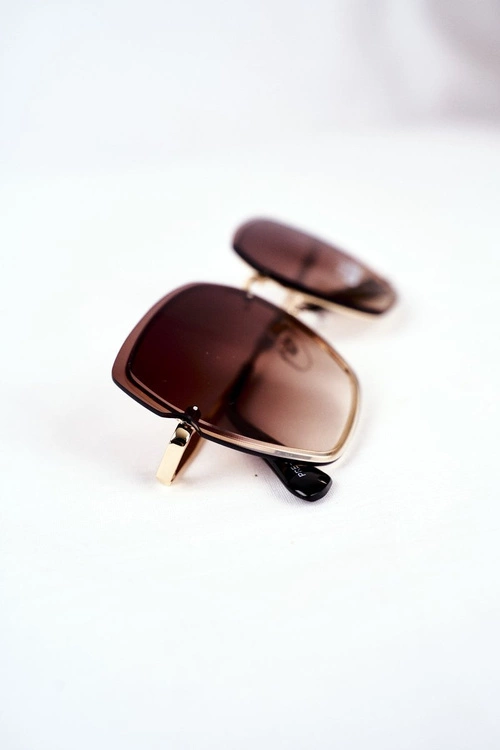 Okulary Przeciwsłoneczne Brązowe Prius PRE-34 Złote Gradient