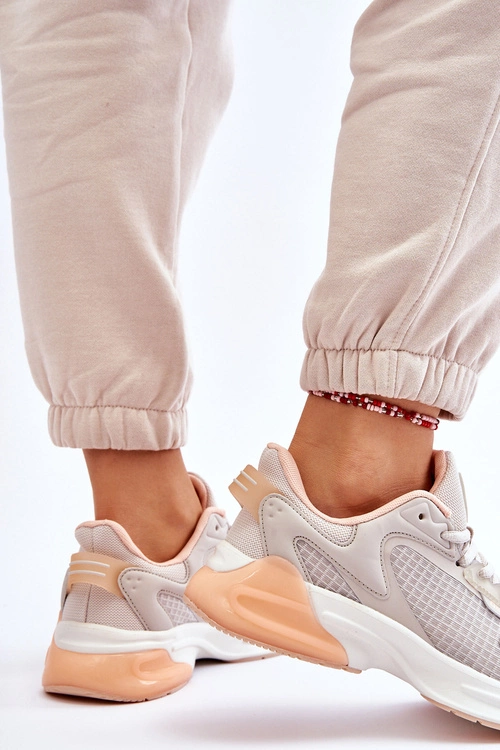 Wygodne Buty Sportowe Memory Foam System Big Star LL274336 Beżowe