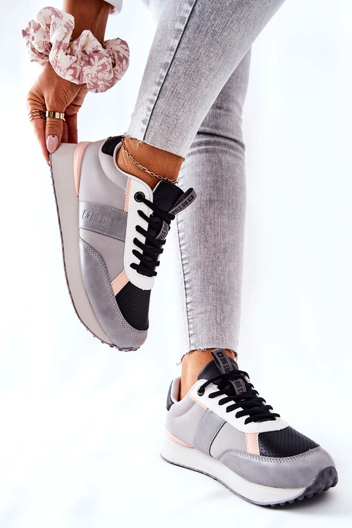 Sportowe Buty Memory Foam Big Star II274398 Szaro-Czarne