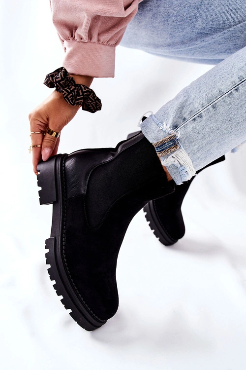 Ocieplane Botki Sztyblety Czarne Prestons