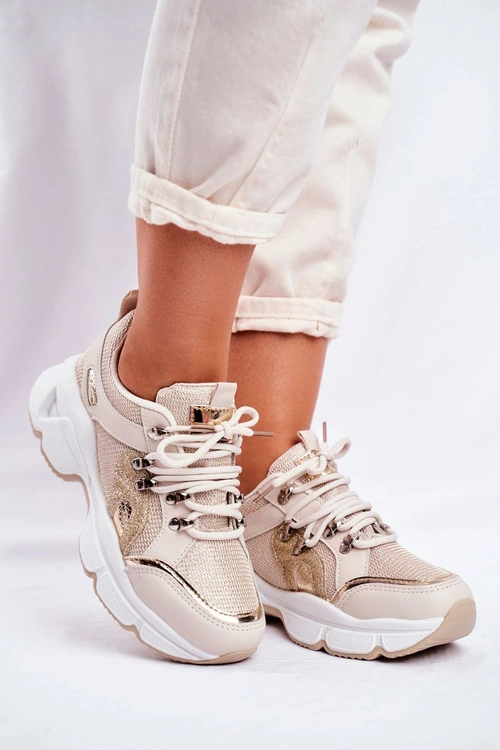 Sportowe Damskie Buty Złote Beijing
