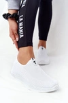 Damskie Sportowe Buty Slip-on Białe Be Stretchy
