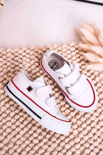 Dziecięce Trampki Na Rzepy BIG STAR HH374095 Białe