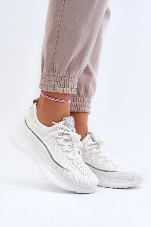 Damskie Buty Sportowe Big Star NN274662 Białe