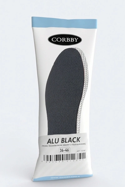 Corbby ALU BLACK Zimowe Trójwarstwowe Wkładki z Folią Aluminiową