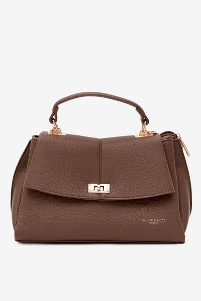 Flora&Co Torebka Damska Skórzana Taupe Sybella