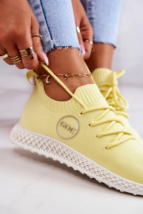 Damskie Sportowe Buty GOE JJ2N4150 Żółte