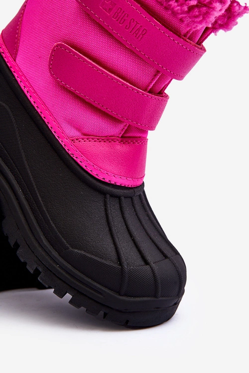 Dziecięce Śniegowce Na Rzepy Big Star Fuksja MM374112