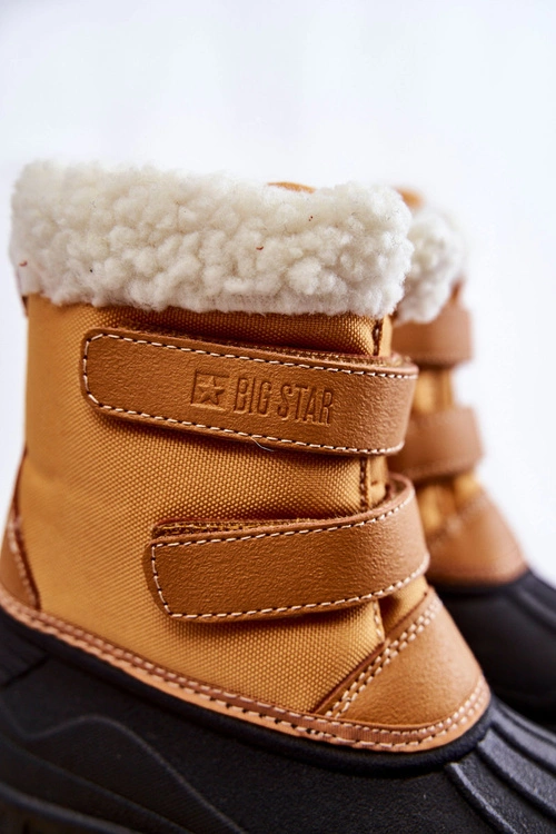 Dziecięce Śniegowce Na Rzepy Big Star KK374237 Camel