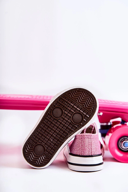 Dziecięce Trampki Wiązane Różowe Wella