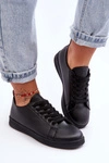Damskie Skórzane Klasyczne Trampki Czarne Unlimited