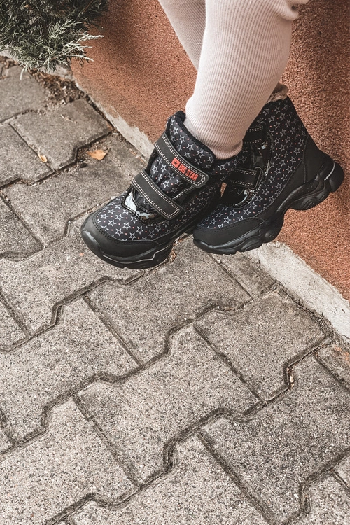 Dziecięce Botki Śniegowce Big Star II374091 Czarne