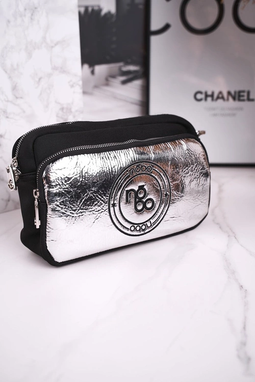 Torebka Damska Listonoszka NOBO NBAG-J2530-CM22 Czarna Srebrna