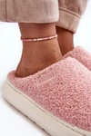 Ocieplane Kapcie Na Grubej Podeszwie Różowe Big Star MM274131 