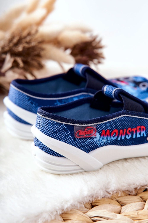 Buty Papcie Befado Wsuwane 290X217 Niebieskie