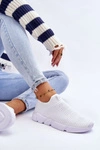 Damskie Sportowe Buty Slip-on Big Star DD274460 Białe