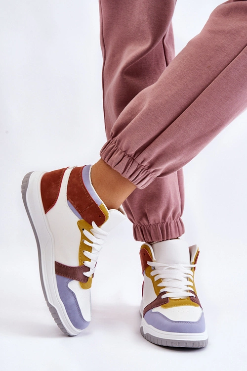 Wysokie Damskie Buty Sportowe Trampki Multikolor Rumour