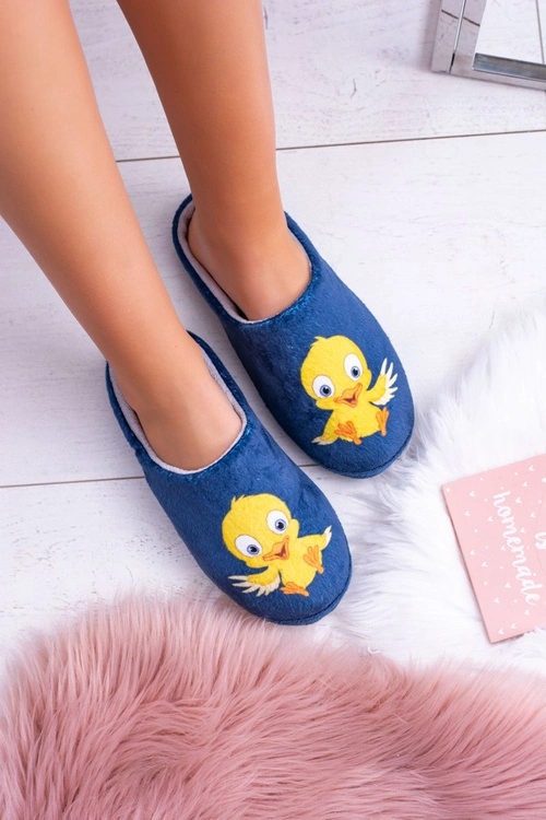 Dreex Damskie Domowe Ciepłe Papcie Klapki Z Ptaszkiem