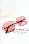 Duże Okulary Przeciwsłoneczne V160020 Różowo-Złote