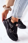 Damskie Sportowe Buty Sneakersy Czarne Bethell