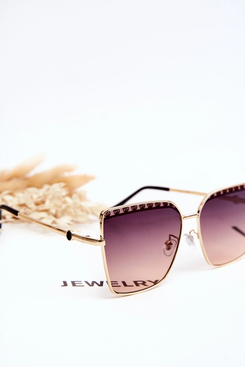 Duże Okulary Przeciwsłoneczne Prius V303 Gradient Czarno-Różowy