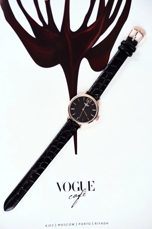 Damski Zegarek Michael John Snake Czarny Caito