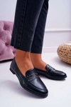 Mokasyny Damskie Loafery Lordsy Czarne Tenes