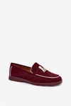 Mokasyny Loafersy Damskie Z Eko Zamszu Bordowe Darwen