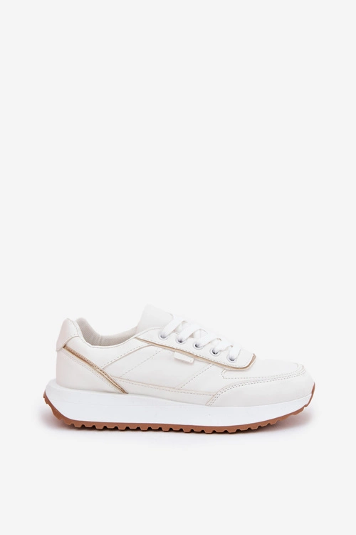 Buty Sportowe Damskie Na Platformie Białe Nevliese