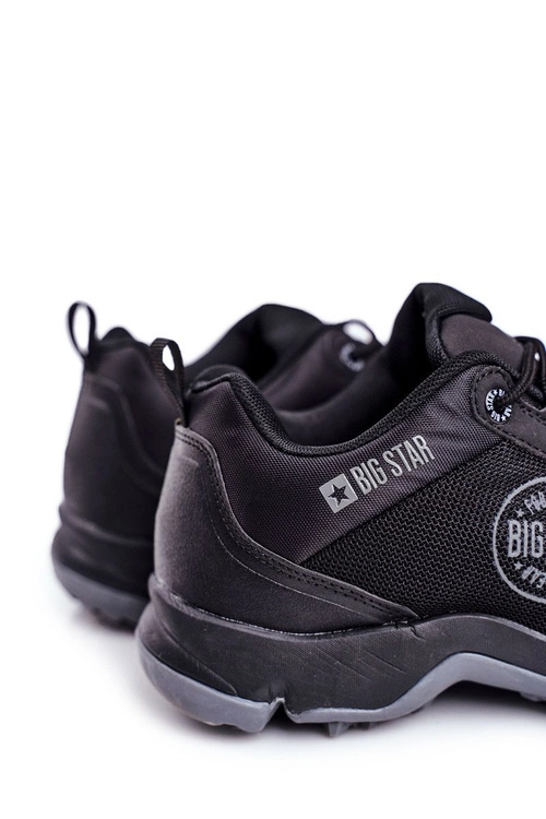 Trekkingowe Męskie Buty Big Star Wysokie Outdoor Czarne FF174303