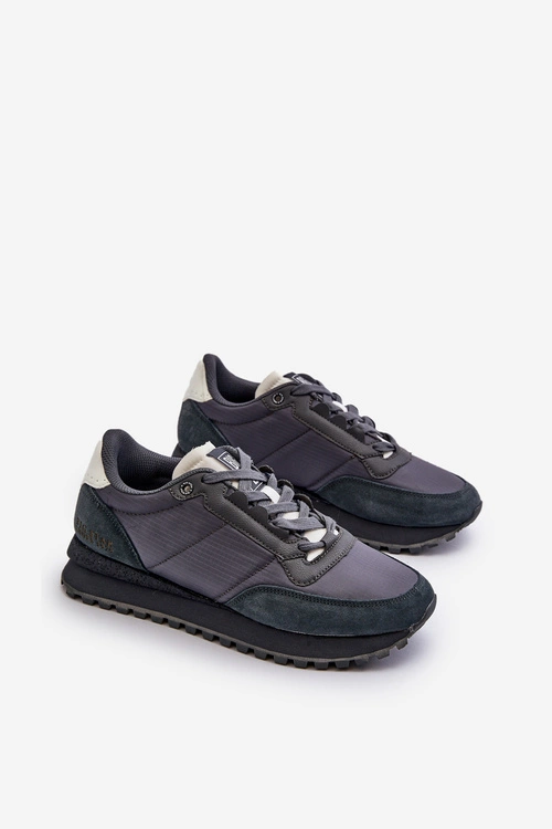 Sneakersy Męskie Memory Foam System Big Star NN174326 Granatowe